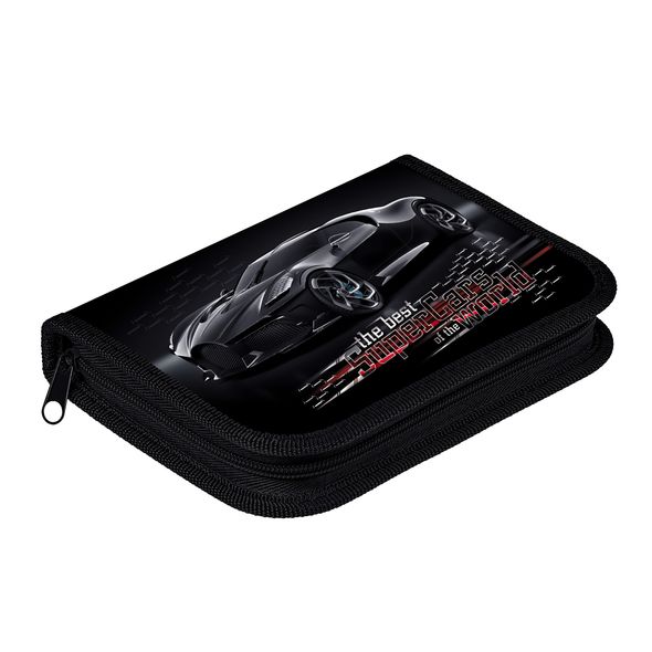 Пенал Hatber 190х130мм 1 отделение на молнии с откидной планкой Soft-touch-Автопрестиж-  в индив.упак. , 